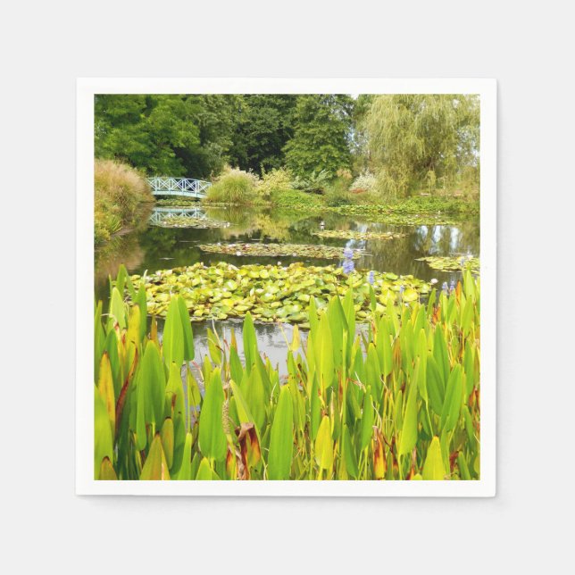 Lily Pond Pappra Napkins Pappersservett (Framsidan)