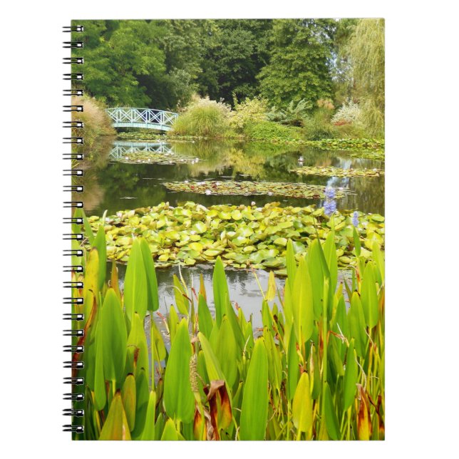Lily Pond Photo Notebook Anteckningsbok (Framsidan)