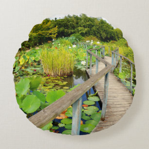 Lily Pond Round Cushion Rund Kudde