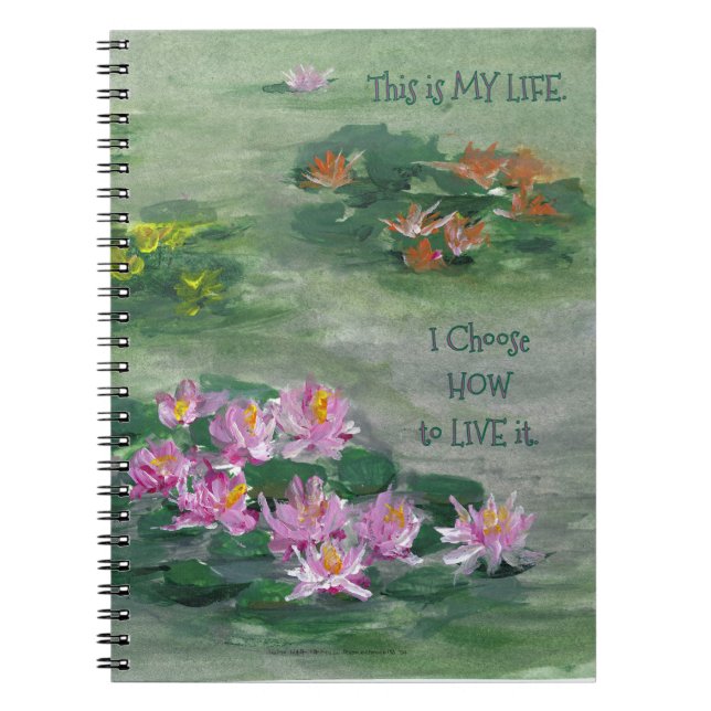 *'LiLy Pond's design Notebook Anteckningsbok (Framsidan)