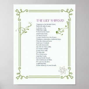 Lily Shroud - Dikt Om Kärlek och död - skriv ut Poster