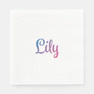 Lily Snyggt Cursive Pappersservett