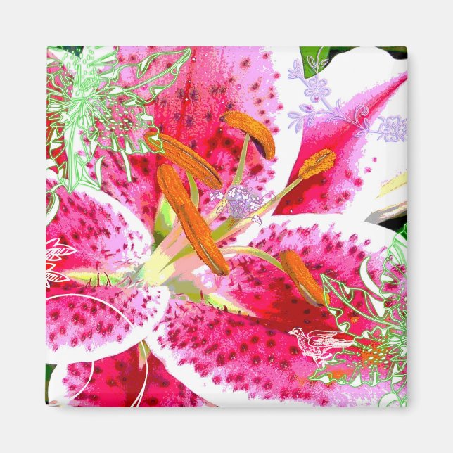 Lily Stargazer Fantasy, Magnet (Framsidan)