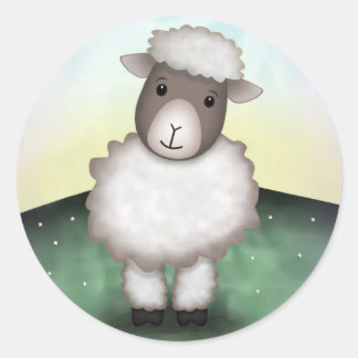 Lily the Lamb - Stickers Runt Klistermärke