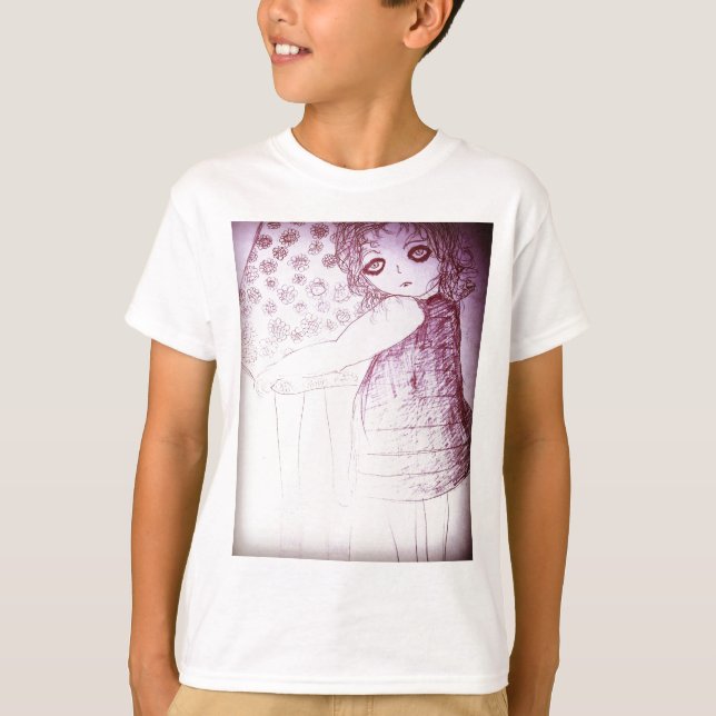 Lily var en liten flicka t shirt (Framsida)