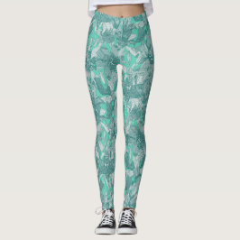 lily veridian grönt leggings