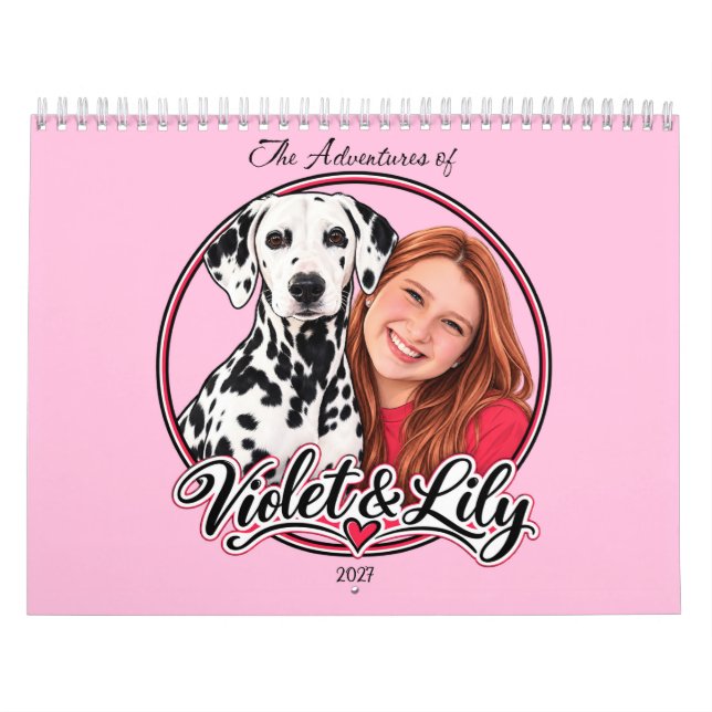 Lily & Violets äventyr Kalender (Omslag)