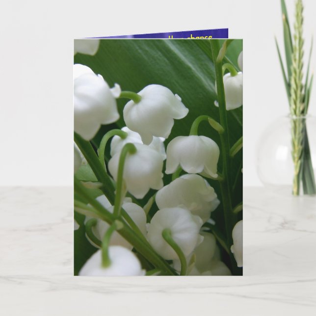 Lily Vita Blommor Fred Kontor Kärlek Öde Kort (Framsida)