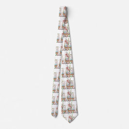 Lily Watercolor & Pastel Eggs med Bunny i Basket Slips