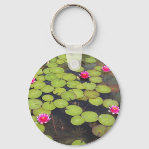 Lilypads och näckrosor nyckelring