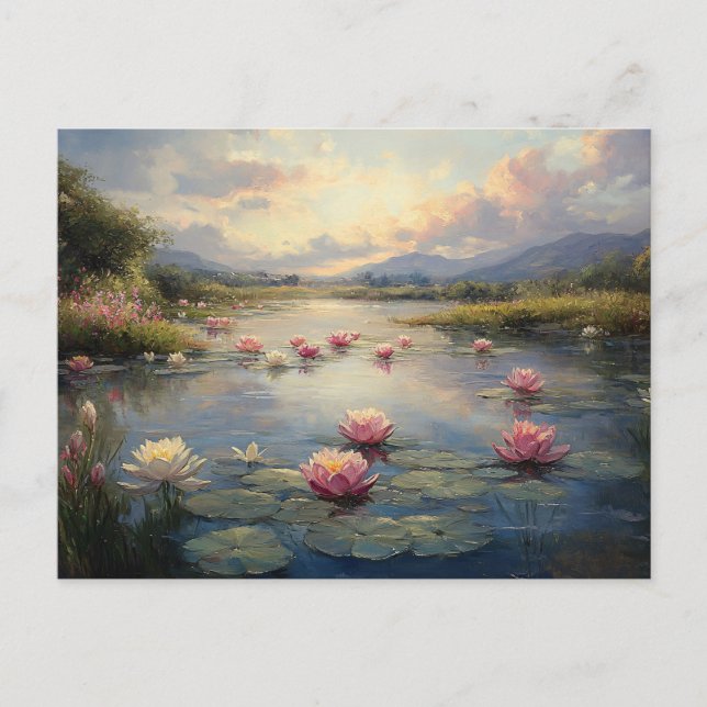 Lilys Dynor på dammen Vykort (Framsida)