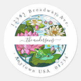 Lilys-Dynor, Returadress-kuvert, försegling Runt Klistermärke