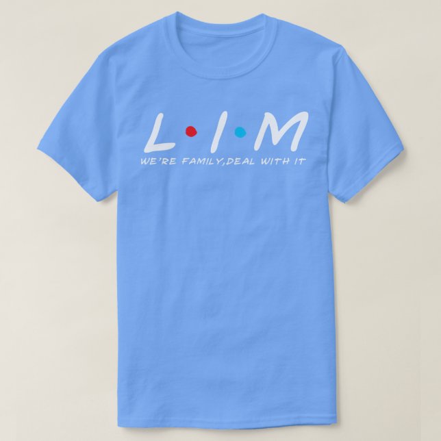 Lim-familjens efternamn är efternamn t shirt (Design framsida)