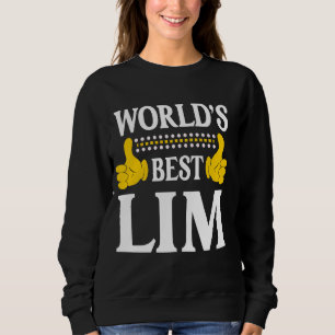 Lim Surname Funny Team Family Efternamn World's Be T Shirt