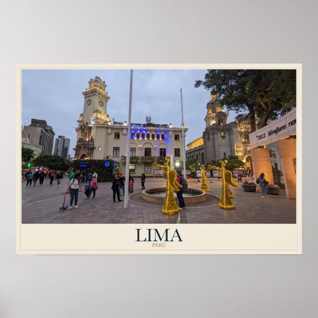 Lima efter solnedgång poster (Framsidan)