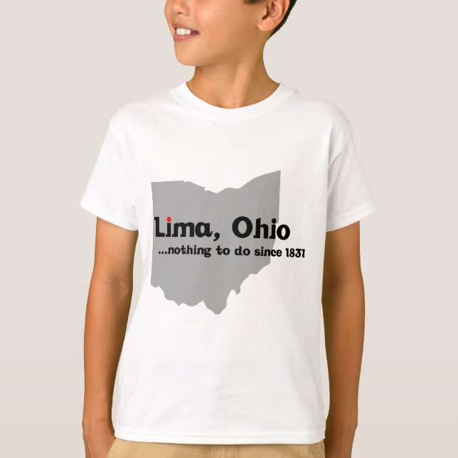 Lima, Ohio T Shirt (Framsida)