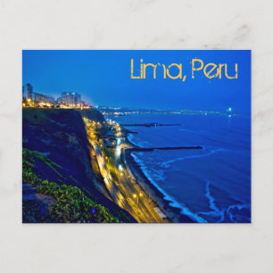 Lima, Peru, Miraflores District, SA Vykort