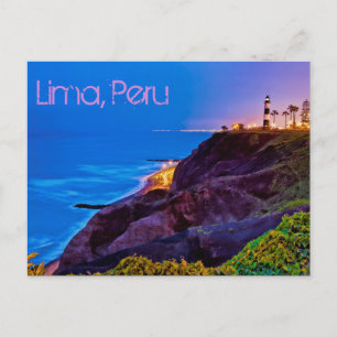 Lima, Peru, Miraflores District, SA Vykort