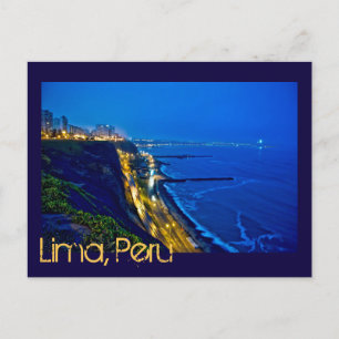 Lima, Peru, Miraflores District, SA Vykort
