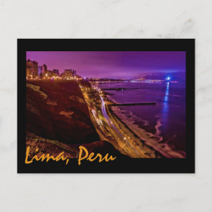 Lima, Peru, Miraflores District, SA Vykort