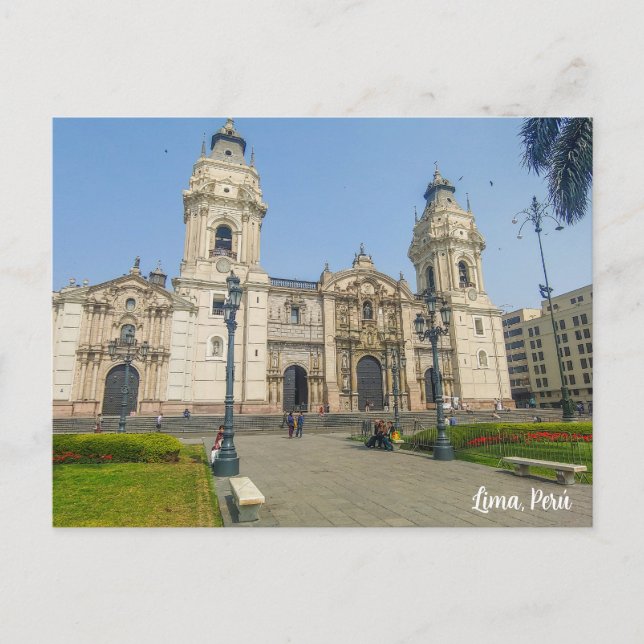 Lima, Perú, Plaza Mayor Vykort (Framsida)