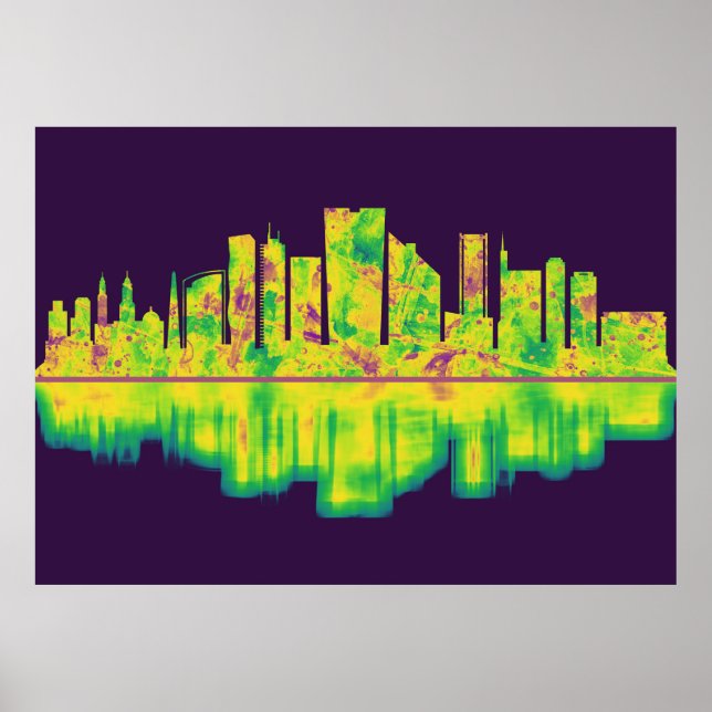 Lima Peru Skyline Poster (Framsidan)