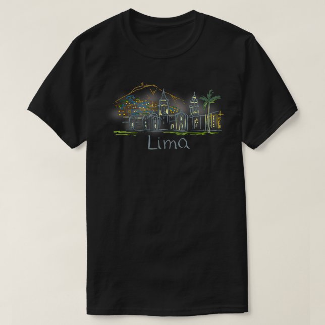 Lima Peru T Shirt (Design framsida)