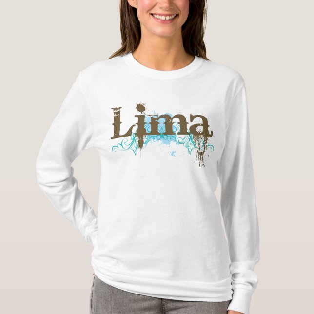 Lima Peru T-tröja T-shirt (Framsida)