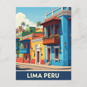 Lima Peru Travel Vykort