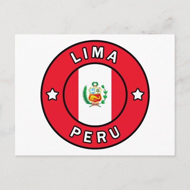 Lima Peru Vykort (Framsida)