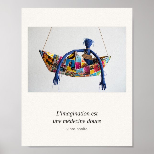L'imagination est une médecine douce — Papper Poster (Framsidan)