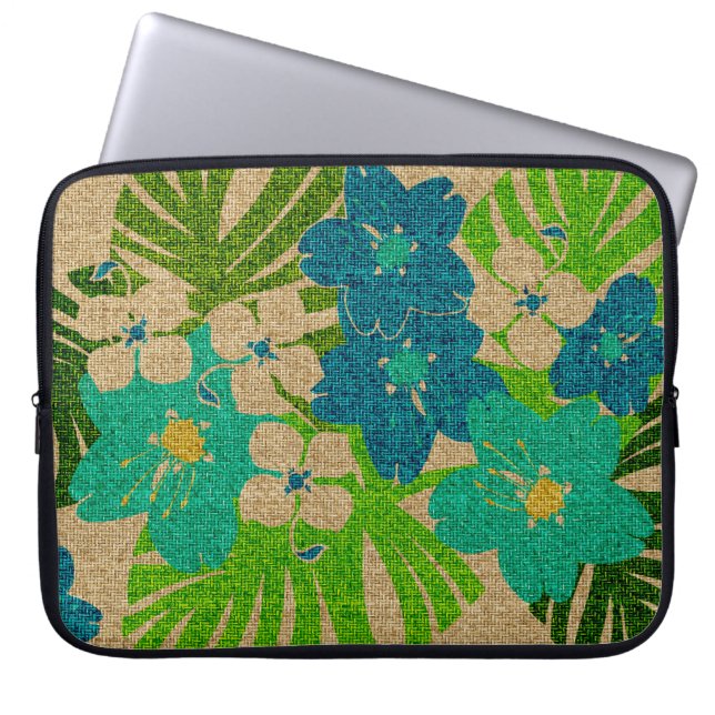 Limahuli trädgårds- hawaiansk NeopreneWetsuit Laptop Sleeve (Framsidan)