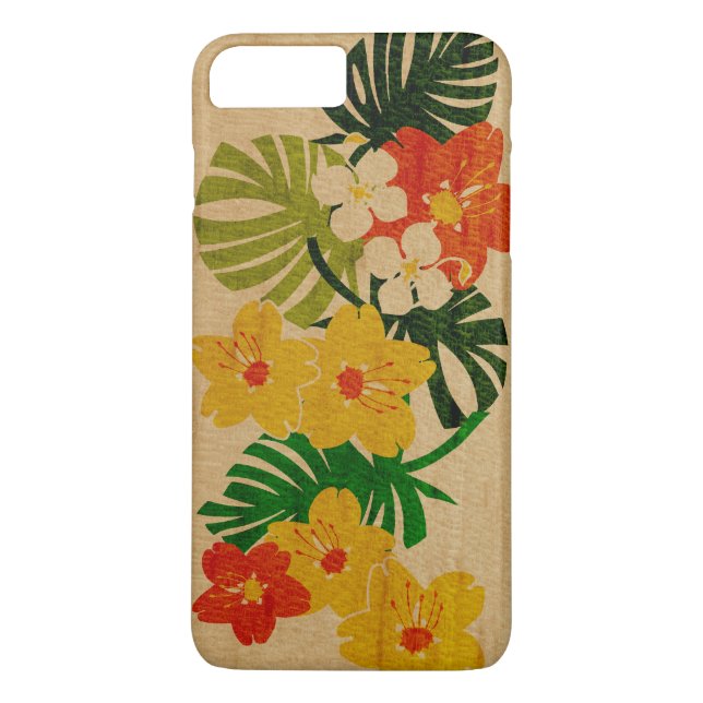 Limahuli trädgårds- hawaianskt Fauxträ Case-Mate iPhone Skal (Baksida)