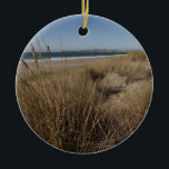 Limantour Beach at Point Reyes II Julgransprydnad Keramik<br><div class="desc">Vi besökte Point Reyes nationella kustland vid en tidpunkt då vi hade stränderna och spåren till största delen för oss själva (utom för djurlivet!). Här är en bild i Kalifornien kusten från Limantour Beach på en solig men vindyr dag. Det här fotot visas också som "Limantour Beach at Point Reyes...</div>