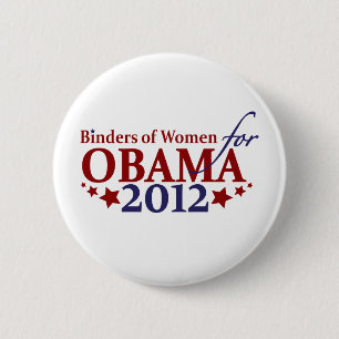 Limbindningar av kvinnor för Obama 2012 Knapp