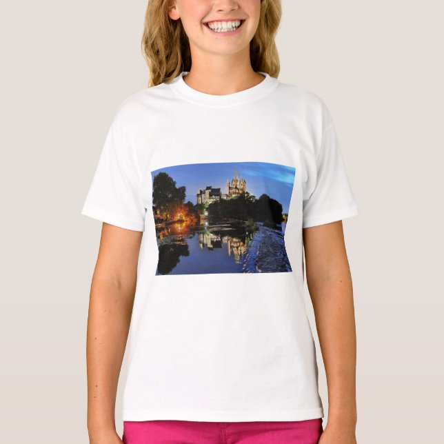 Limburg Dom zur blauen Stunde T Shirt (Framsida)