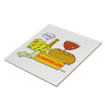Limburger Cheese Älskare Humous Tecknad Kitchen