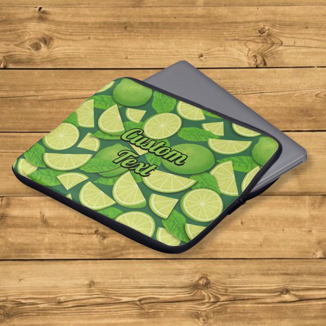 Lime Bakgrund Laptop Fodral (Skapare uppladdad)