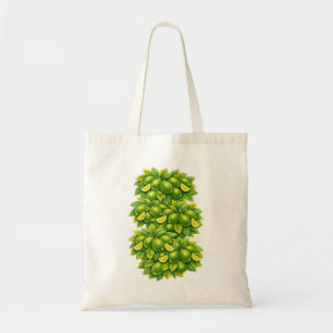 Lime Botanisk Citrusfrukt Tygkasse