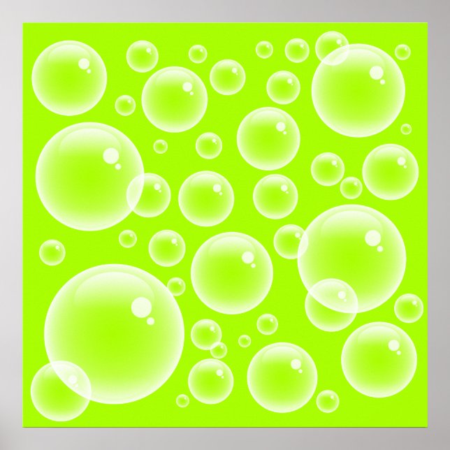 Lime Bubbles Poster (Framsidan)