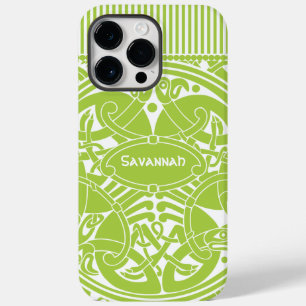 Lime Celtic Bird Circle Personlig iPhone