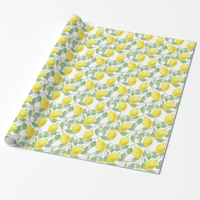 Lime Citron Ljus Glad Julpapper (Utrullad)
