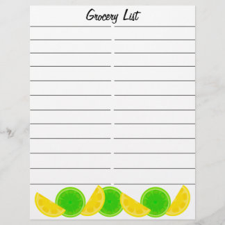 Lime Citron Matvarukollisionslista Reklamblad