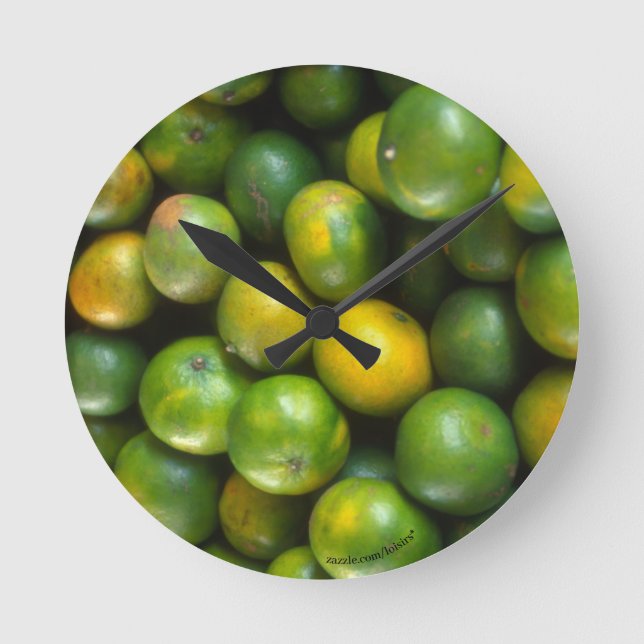Lime Clock Rund Klocka (Framsida)