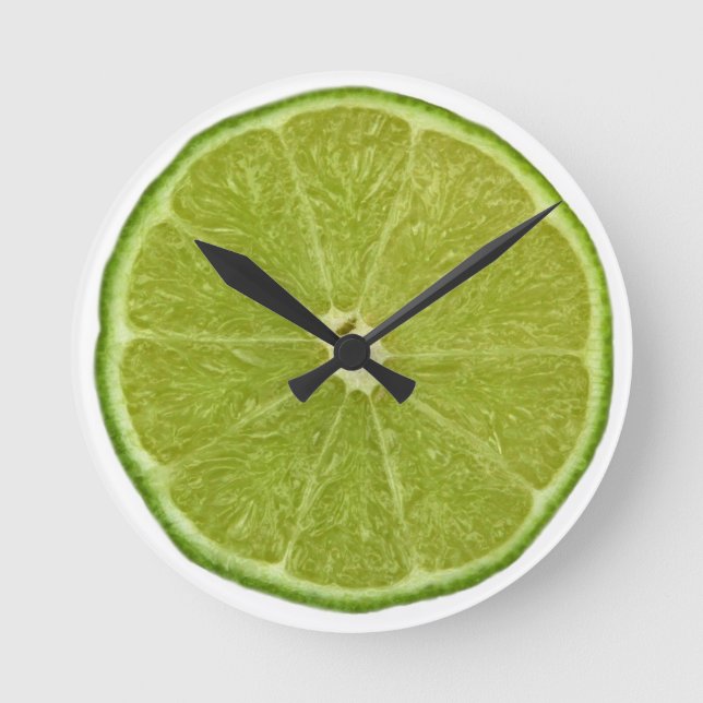 Lime Clock Rund Klocka (Framsida)