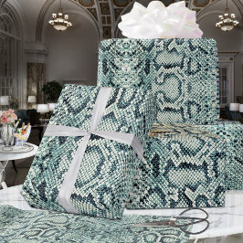 Lime Daiquiri Grönt Anaconda Snakeskin Presentpapper