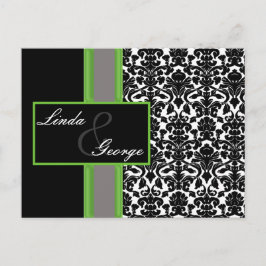 Lime damask Wedding OSA kort