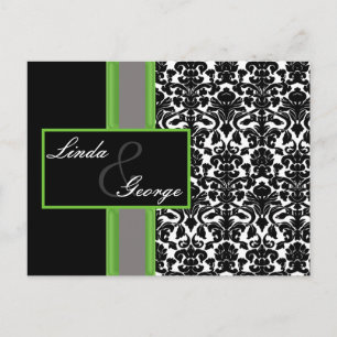 Lime damask Wedding OSA kort