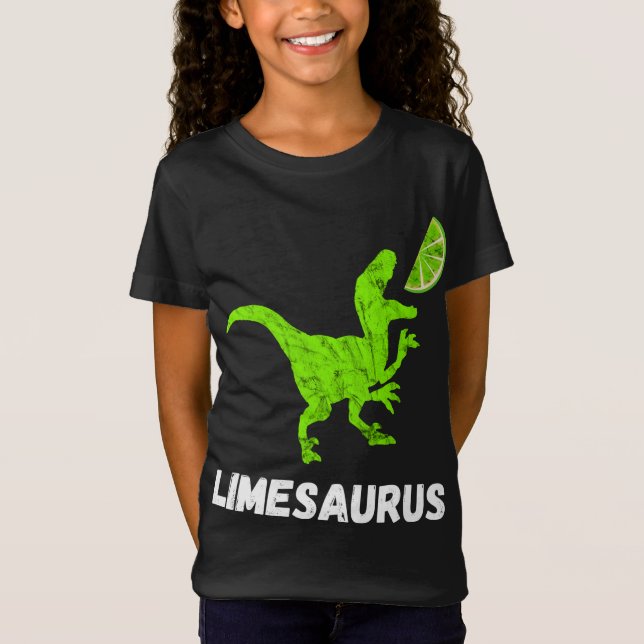 Lime Dinosaurs Lemon Fruit Lemonade Cocktail Dino T Shirt (Framsida)