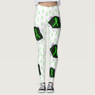 Lime Disease-medvetandesnören Leggings
